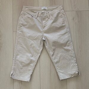 Curve Appeal Chic Beige Capri Pants